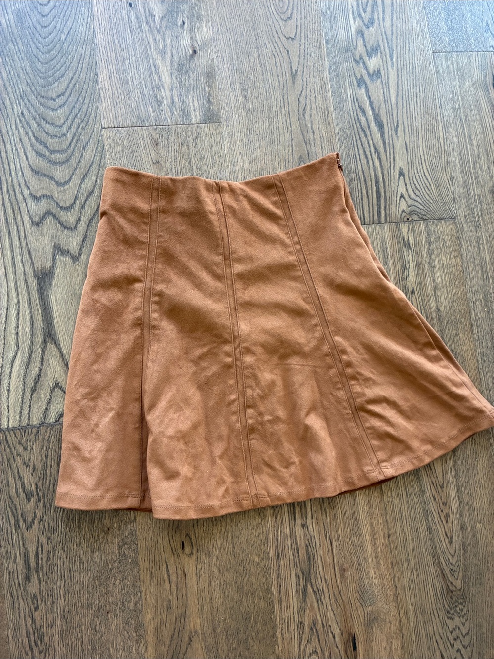 LOFT Rust-Tone Circle Skirt